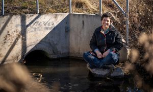 A hidden waterway comes alive through community art