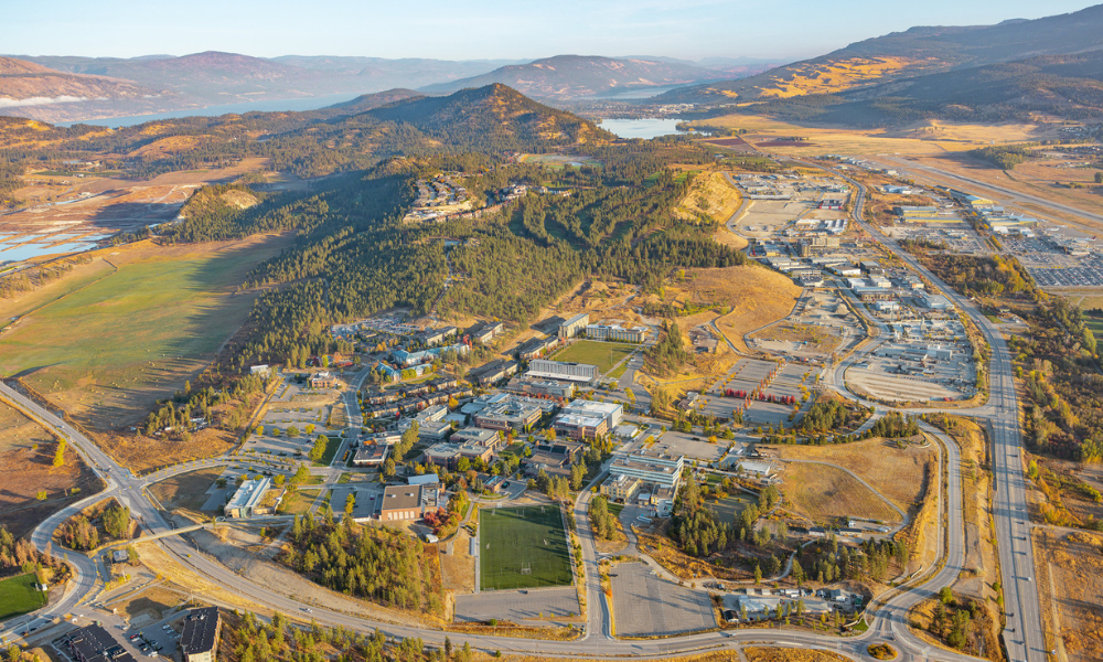 Aerial view of UBC Okanagan
