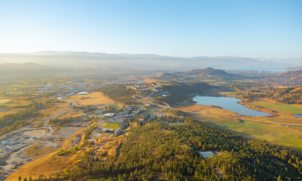 Aerial view of UBC Okanagan