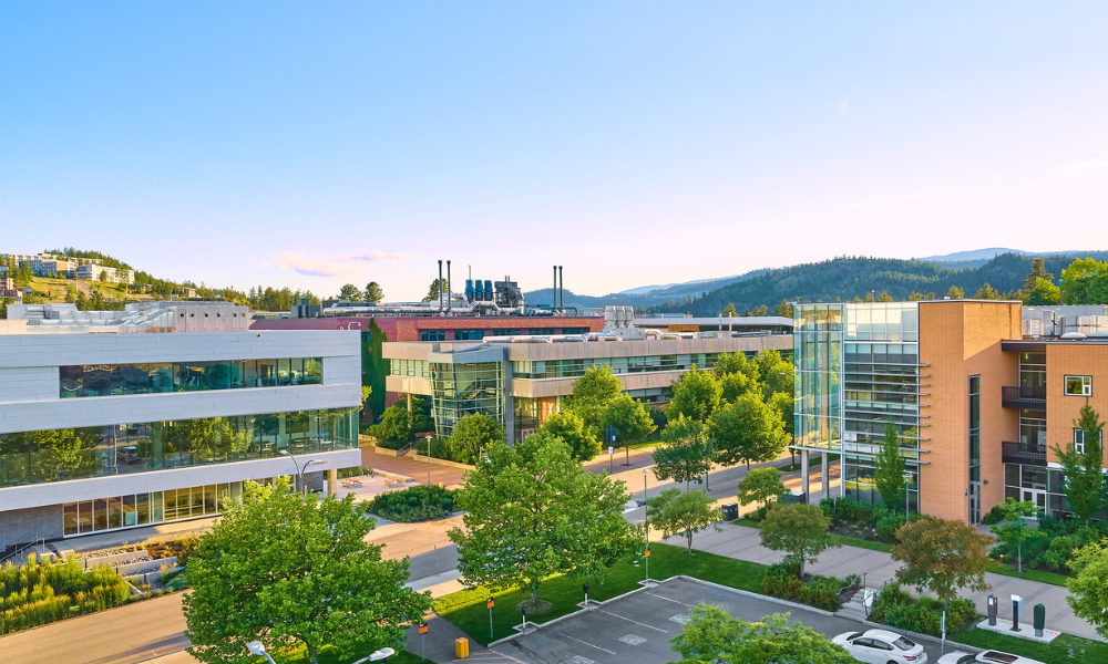 View of buildings at UBC Okanagan
