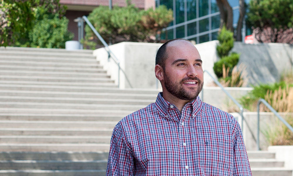 Associate professor Ross Hickey encourages curiosity.